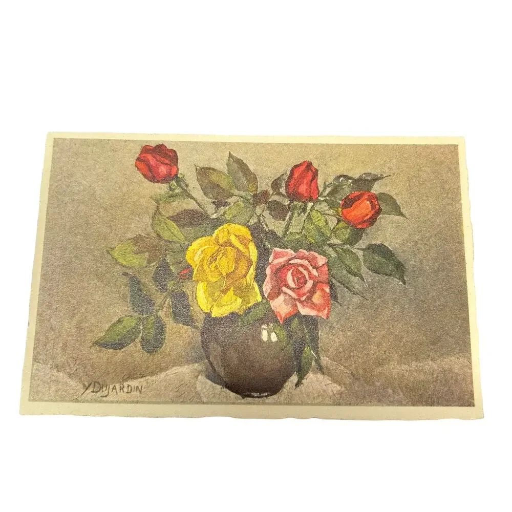 Lot of 13 Flowers Stehli Vintage Swiss Floral Postcards Unused Botanical
